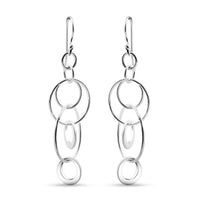 Earrings in Rhodium Over Sterling Silver 3 Grams