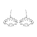 Fancy Earrings in Rhodium Over Sterling Silver 3.75 Grams - Sticky add to cart bar