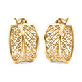 Hoop Earrings in 14K Yellow Gold Over Sterling Silver 8.60 Grams - Sticky add to cart bar