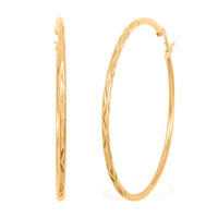Hoop Earrings in Sterling Silver 6.10 Grams