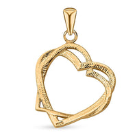 Heart Pendant in YG Over Sterling Silver 2.70 Grams