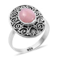 Bali Legacy Peruvian Pink Opal Ring in Sterling Silver (Size 11.0) 2.00 ctw - Sticky add to cart bar