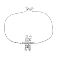 Dragonfly Bolo Bracelet in Sterling Silver 3.9 Grams