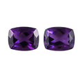 AA African Amethyst Set of 2 (Cush 9x7 mm) 3.59 ctw Loose Gemstone - Sticky add to cart bar