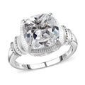 Simulated Diamond Ring in Sterling Silver - Sticky add to cart bar