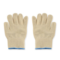White Cotton and Polyester Anti Burn Magic Oven Gloves (One Size Fits Most)