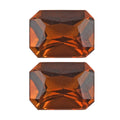 Brazilian Cherry Citrine Set of 2 (Oct 7x5 mm) 1.54 ctw Loose Gemstone - Sticky add to cart bar