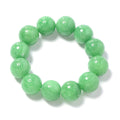Green Jade Carved Beaded (16-18 mm) Stretch Bracelet 517.50 ctw - Sticky add to cart bar