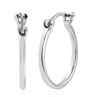 RHAPSODY Hoop Earrings in 950 Platinum with Appraised Certificate 1.80 Grams