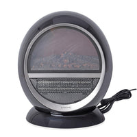 HOMESMART Black PTC Oscillating Fireplace Flame Effect Space Heater