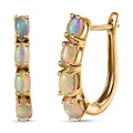 D'Joy Ethiopian Welo Opal Earrings in 14K Yellow Gold Over Sterling Silver 1.35 ctw - Sticky add to cart bar