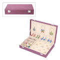 Pink Velvety Jewelry Box with Scratch and Anti- Tarnish Protection Lining (11.5x2x7.25 in) - Sticky add to cart bar