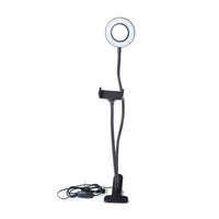 2in1 Selfie Fluorescent Ring Light with Phone Holder or Stand (26.5x4 in)