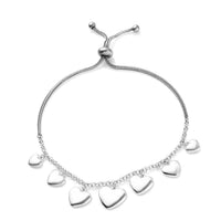 Bolo Bracelet with Charms in Sterling Silver and Stainless Steel
