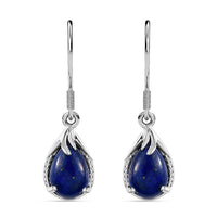 4.90 ctw Lapis Lazuli Earrings in Sterling Silver