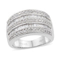0.75 ctw Diamond Ring in Sterling Silver - Sticky add to cart bar