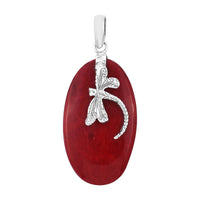 BALI LEGACY Sponge Coral Dragonfly Pendant in Sterling Silver