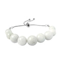 Natural Jade 38.85 ctw Beaded Bolo Bracelet in Sterling Silver - Sticky add to cart bar