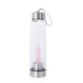 Glass Bottle with Rose Quartz Crystal (18.6 oz) - Sticky add to cart bar