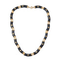 Black Jade (D) Necklace 20 Inches in Vermeil Yellow Gold Over Sterling Silver 175.00 ctw - Sticky add to cart bar