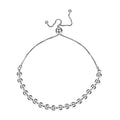 14K Yellow Gold Over Sterling Silver Dew Drops on a String Bolo Bracelet 6 Grams - Sticky add to cart bar