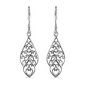 Openwork Earrings in Platinum Over Sterling Silver (3.92 g) - Sticky add to cart bar
