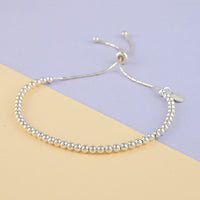 Bolo Bead Bracelet in Sterling Silver 4 Grams