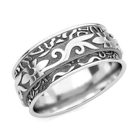 Artisan Crafted Spinner Ring in Sterling Silver 4.27 Grams