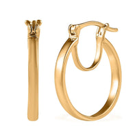 Hoop Earrings in 14K Yellow Gold Over Sterling Silver 4 Grams
