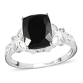 D'Joy Australian Black Tourmaline Solitaire Ring in Sterling Silver (Size 10.0) 3.50 ctw - Sticky add to cart bar
