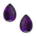 AA Mashamba Amethyst Set of 2 (Pear 7x5 mm) 1.08 ctw Loose Gemstone - Sticky add to cart bar