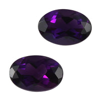 AAA Mashamba Amethyst Set of 2 (Ovl 6x4 mm) 0.71 ctw Loose Gemstone