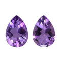 Mashamba Amethyst Set of 2 (Pear 8x6 mm) 1.75 ctw Loose Gemstone - Sticky add to cart bar