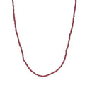 Orissa Rhodolite Garnet Beaded Necklace 20 Inches with Lobster Lock in Sterling Silver 45.00 ctw - Sticky add to cart bar
