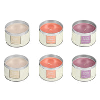 Set of 6 Travel Tin Scented Candles Fragrance (2.2x2.8 in)
