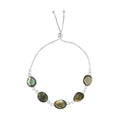 TUCSON Show Artisan Crafted Malagasy Labradorite Sterling Silver Bracelet (10.00 In) TGW 16.84 cts. - Sticky add to cart bar