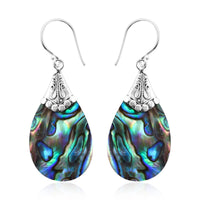 Iridescent Abalone Shell Earrings
