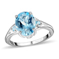 Sky Blue Topaz Ring in Sterling Silver 3.10 ctw - Sticky add to cart bar