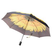 HOMESMART Yellow and Black Sunflower Umbrella