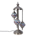 Handcrafted Multi Color Aboriginal Pattern Mosaic Turkish Style Table Lamp with Bronze Base (26x8) (Requires E-12 Bulb) - Sticky add to cart bar