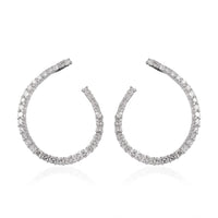 1.20 ctw Diamond Earrings in Sterling Silver