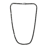 18.08 ctw Shungite Tennis Necklace 18 Inch in Platinum Over Sterling Silver