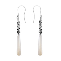 Mother of Pearl Drop Earrings in Sterling Silver 3333014