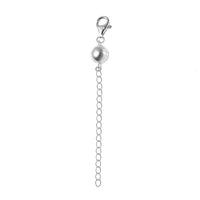Sterling Silver Magnetic Ball Clasp Extender 2.65 Grams