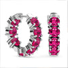 Simulated Ruby Color Diamond