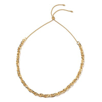 Singapore Bolo Necklace 16-32 Inches in ION Plated Yellow Gold Stainless Steel 30.90 Grams