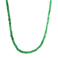 Socoto Emerald Bead Necklace 18-20 Inches in Platinum Over Sterling Silver 53.20 ctw - Sticky add to cart bar