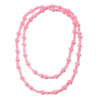 Pink Jade Beaded Necklace (48 in) 607.00 ctw