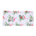 White, Flamingo Pattern Beach Towel (29x62, Polyester) - Sticky add to cart bar