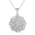 Lustro Stella Premium Cubic Zirconia Pendant Necklace (18 in) in Platinum Over Sterling Silver (7.21 g) 4.12 ctw - Sticky add to cart bar